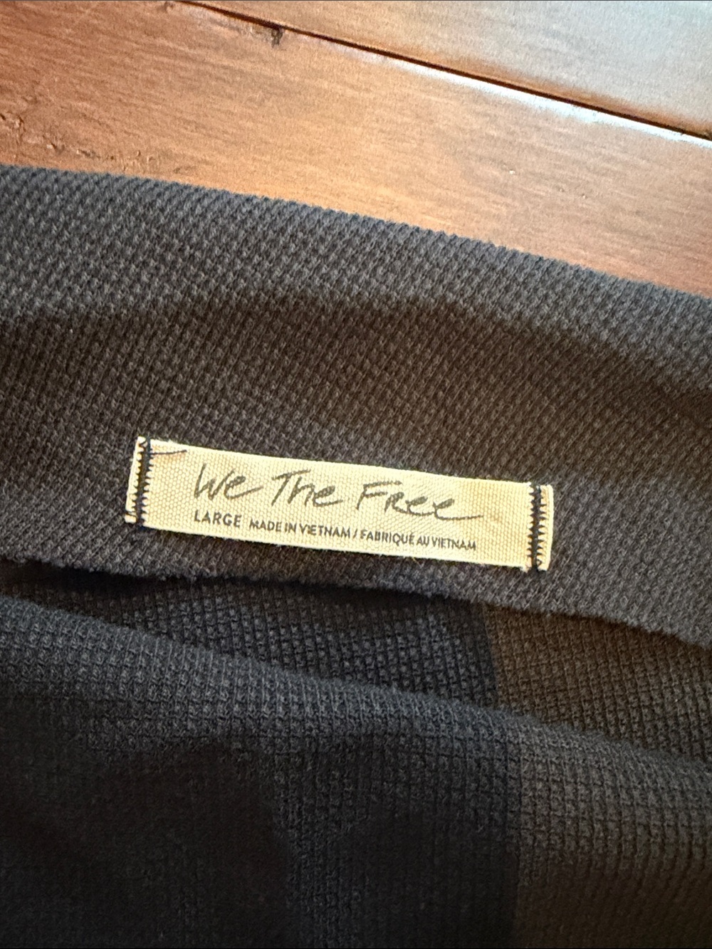 Free People wide neck Black Women’s Long Sleeve Top - Picture 2 of 6